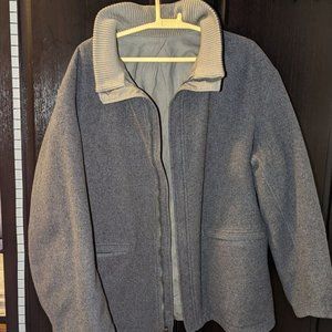 Zegna Sport Reversible Jacket, Microtene Made ITALY WOOL/NYLON, Men Size Large.